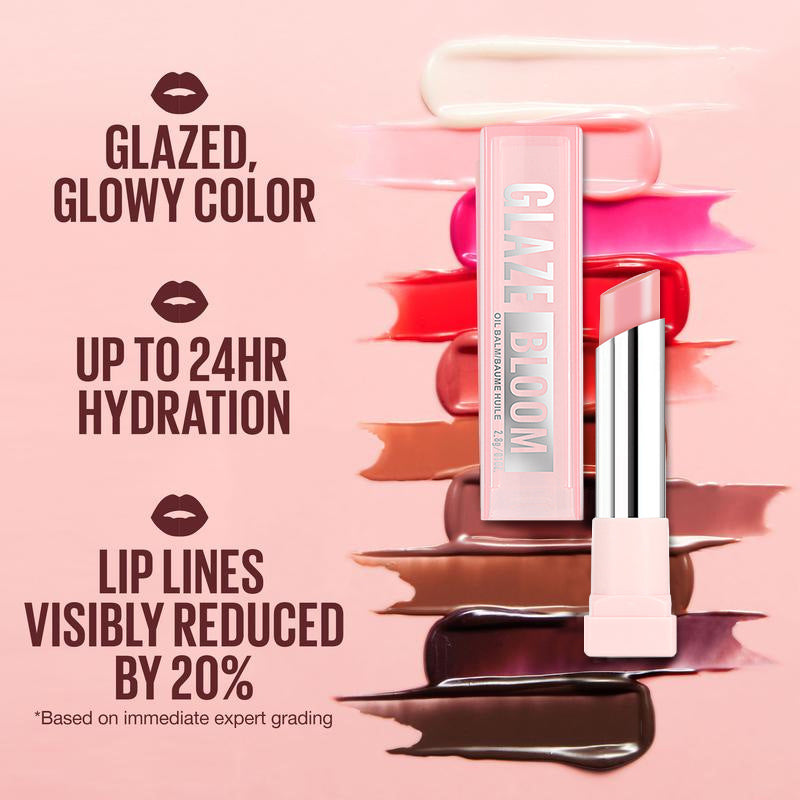 Glaze Bloom Lip Balm —— Juicy color. Cushion-soft moisture. Zero sticky gloss feeling.