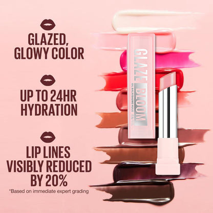 Glaze Bloom Lip Balm —— Juicy color. Cushion-soft moisture. Zero sticky gloss feeling.
