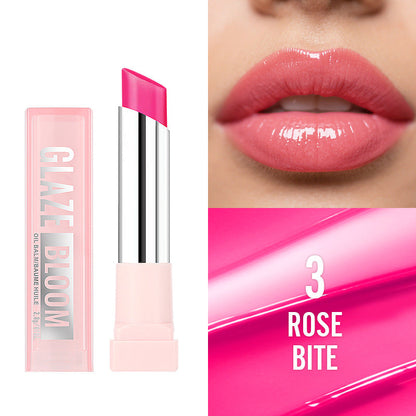 Glaze Bloom Lip Balm —— Juicy color. Cushion-soft moisture. Zero sticky gloss feeling.